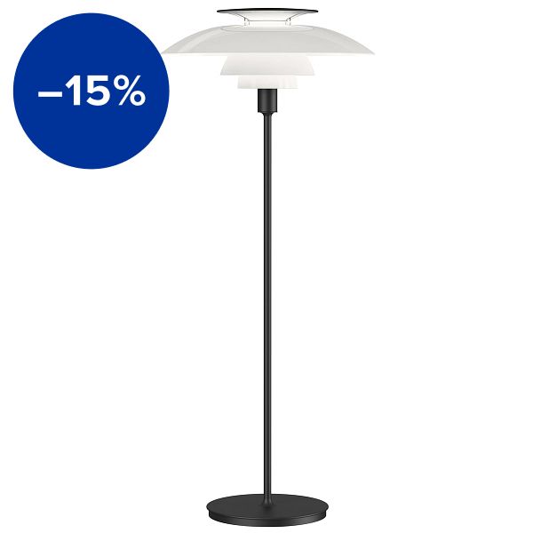 PH 80 floor lamp, dimmable, black