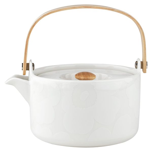 Oiva - Unikko tea pot, 0,7 L, off white - white