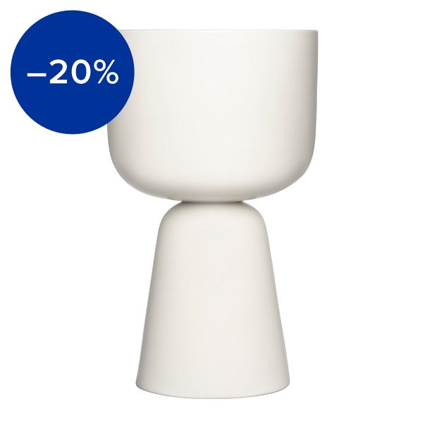 Nappula plant pot, L, white