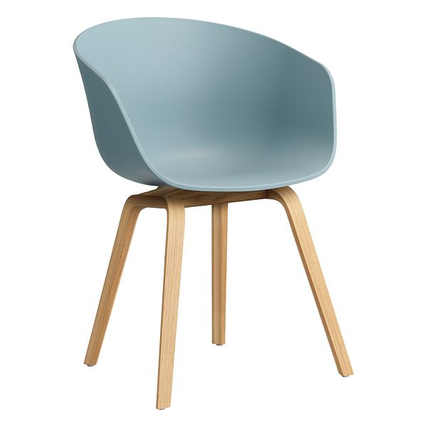 About A Chair AAC22, dusty blue 2.0 - lacquered oak
