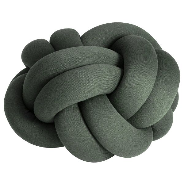 Knot cushion, XL, forest green