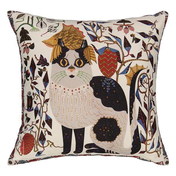 Les Chats Ryder cushion cover, linen