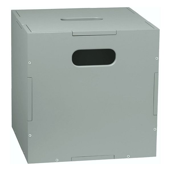 Cube storage box, olive green