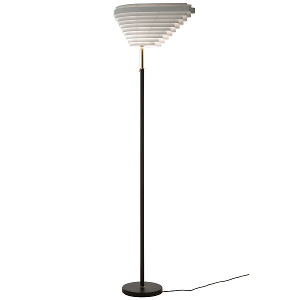 Aalto floor lamp A805, polished brass