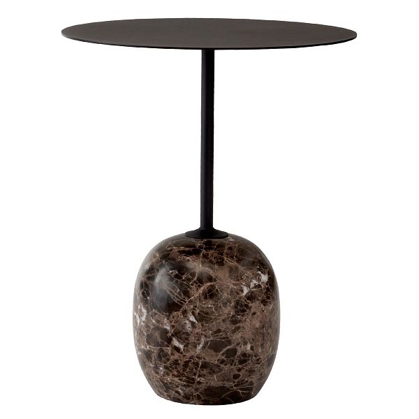 Lato LN8 coffee table, black - Emperador marble