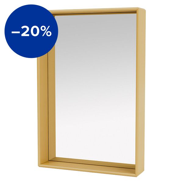 Shelfie mirror, 46,8 x 69,6 cm, 157 Cumin