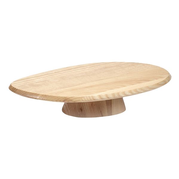 Dune cake stand 04, low, 20 x 34 cm, ash
