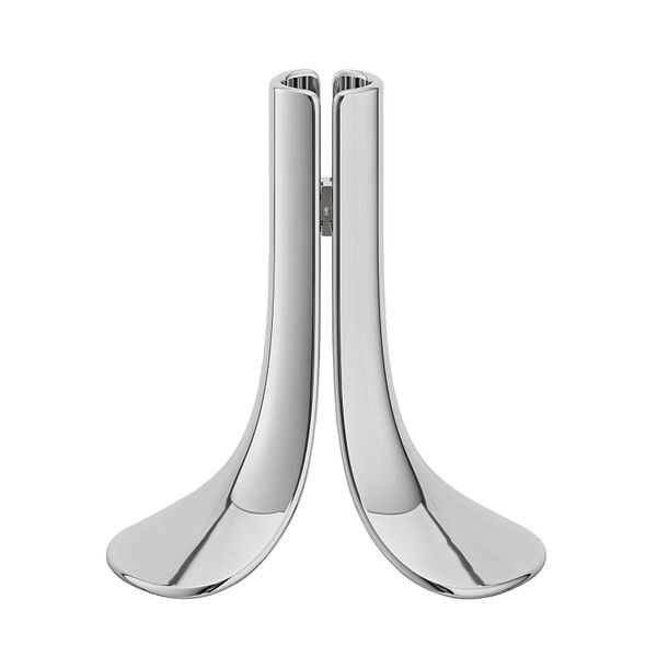 Pinci candle holder, polished chrome