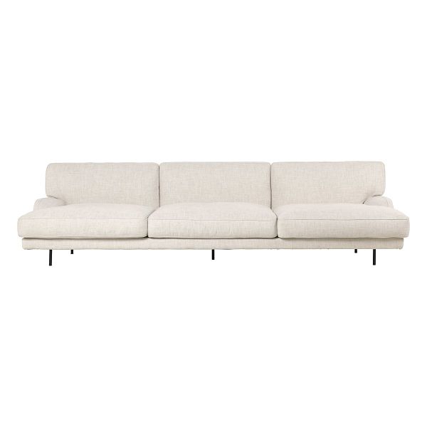 Flaneur 3-seater sofa, antique brass - Indianskop 15