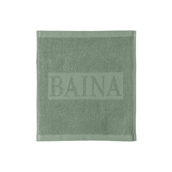 Face cloth Agnes, 30 x 30 cm, sage