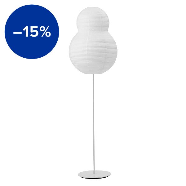 Puff Bubble floor lamp, white