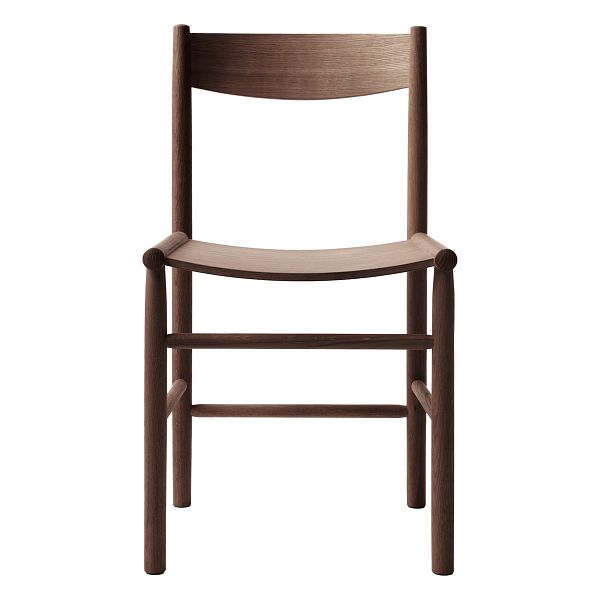 Akademia chair, lacquered smoked oak