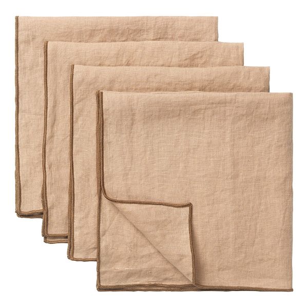 Merrow napkin, 50 x 50 cm, set of 4, ochre