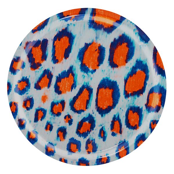 Monster tray, M, coral - white - ultramarine blue