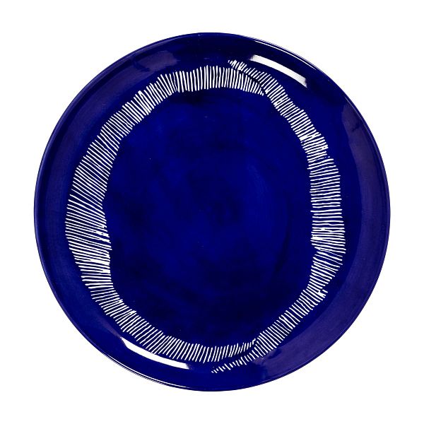 Feast plate, M, 2 pcs, blue - white