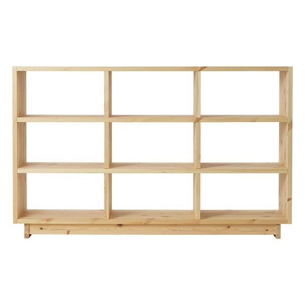 Plank bookcase, high, UV lacquered pine