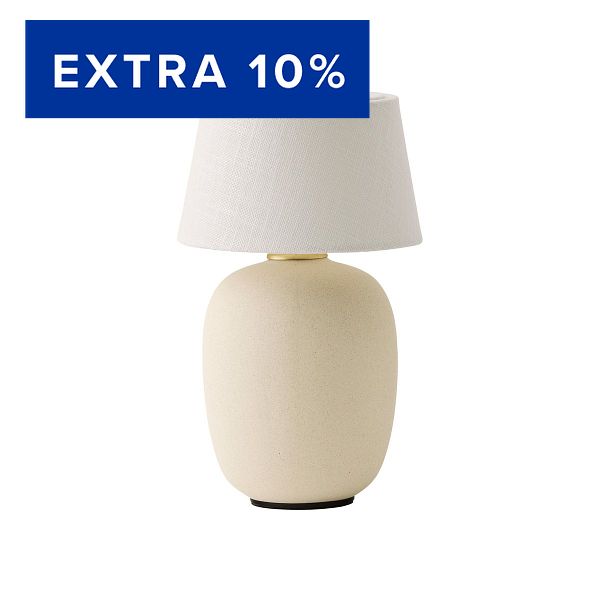 Torso Portable table lamp, sand