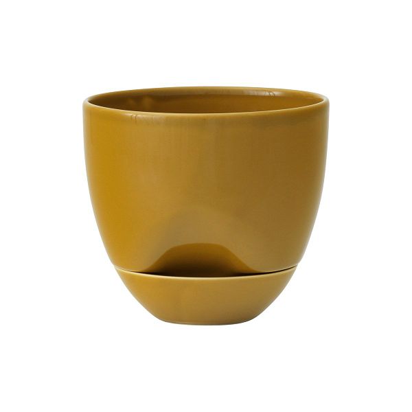 Hydrous planter, 12 cm, ochre