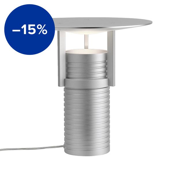 Set table lamp, aluminium