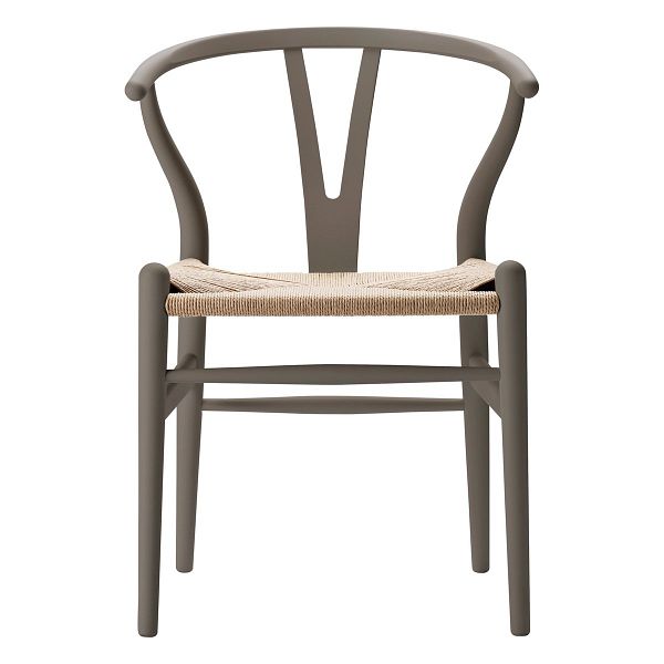 CH24 Wishbone chair, soft slate - natural cord