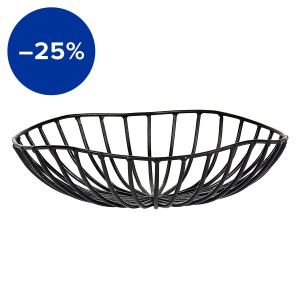 Catu bread basket, black
