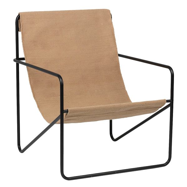 Desert lounge chair, black - solid
