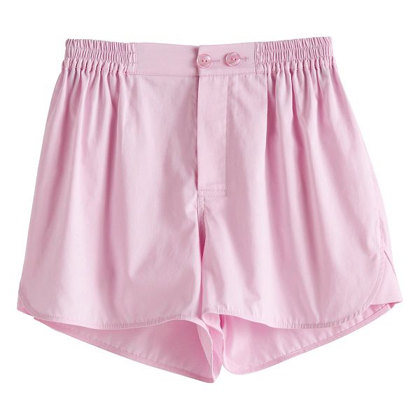 Outline pyjama shorts, soft pink