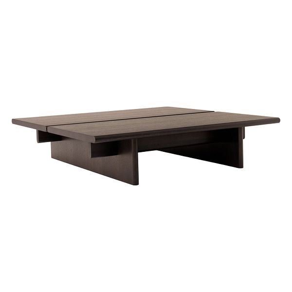 Ita OS4 coffee table, 110 x 110 cm, dark stained oak