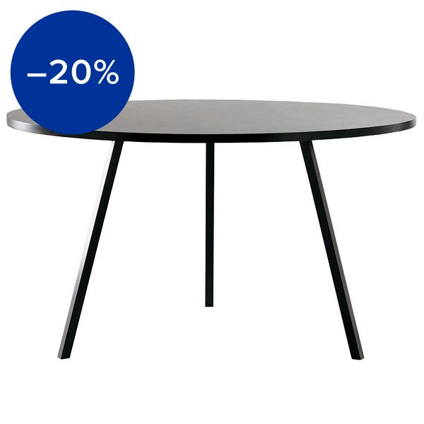 Loop Stand round table 120 cm, black
