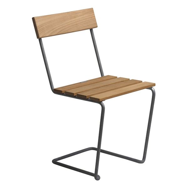 Chair 1, galvanized steel - teak