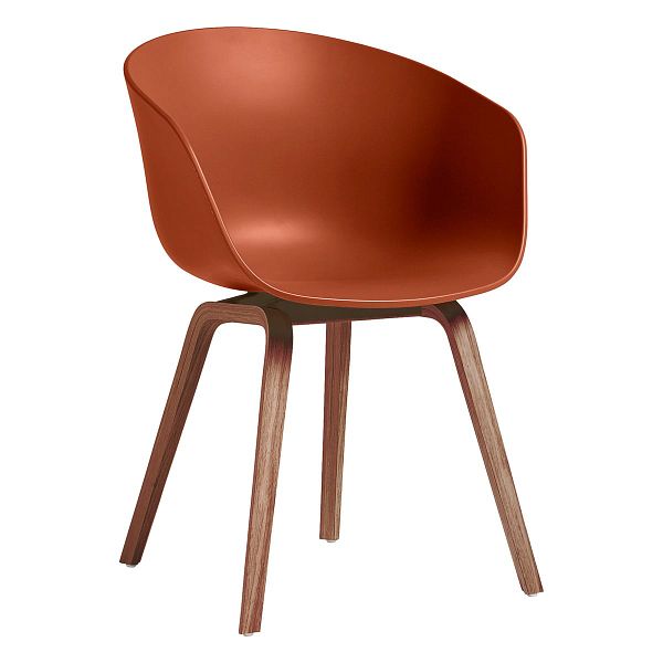 About A Chair AAC22, lacquered walnut - orange