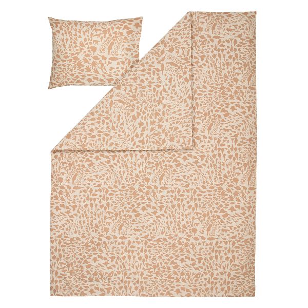 OTC Cheetah duvet cover set, 150 x 210 cm, brown