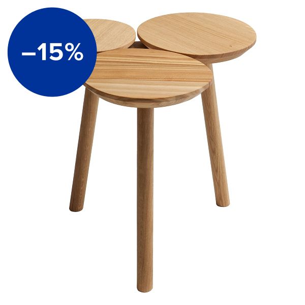 July stool/table, oak