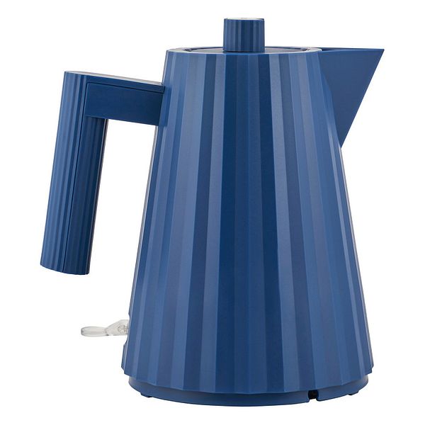Plissé electric kettle, 1 L, blue