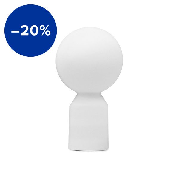 Yo portable table lamp, small, white