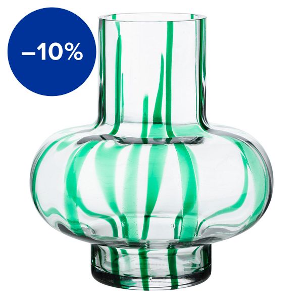 Umpu vase, clear - green