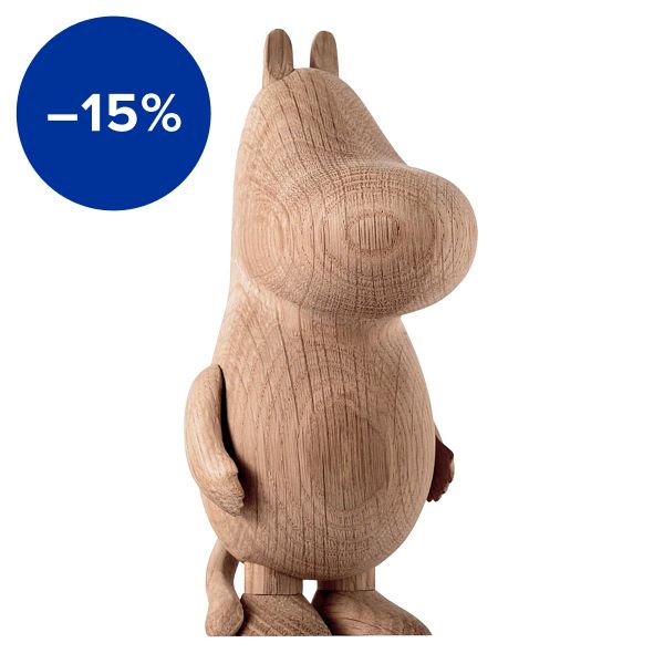 Moomintroll figure, large, oak